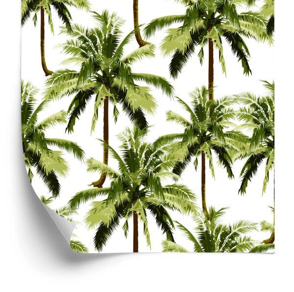 Behang Groene Palmbomen Voor Jeugdkamer
