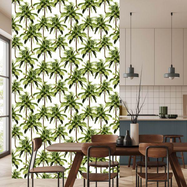 Behang Groene Palmbomen Voor Jeugdkamer - Afbeelding 4