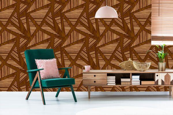 Behang Houten Planken - Afbeelding 6