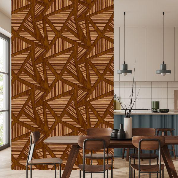 Behang Houten Planken - Afbeelding 4