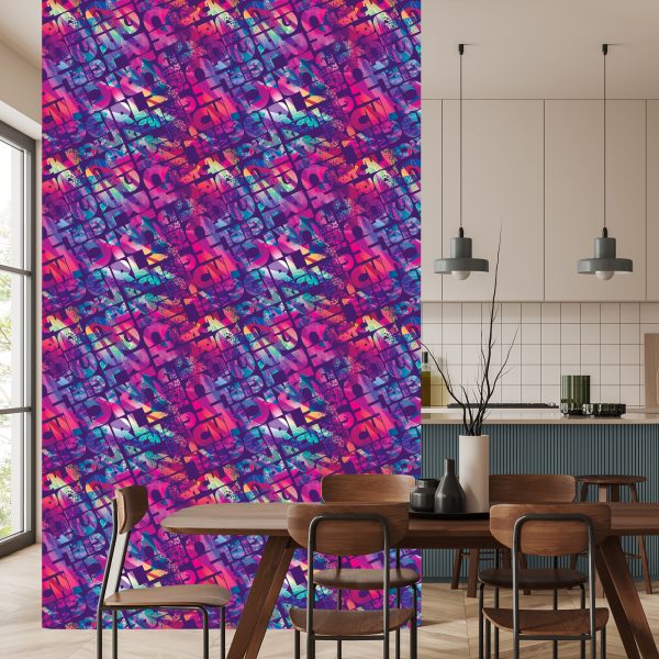 Behang Meisjesachtige Graffiti - Afbeelding 4