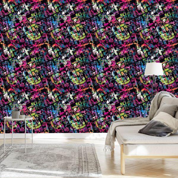 Behang Graffiti In Een Girly Versie - Afbeelding 3