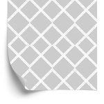 Behang Geometrische Moderne Geruite Slaapkamer