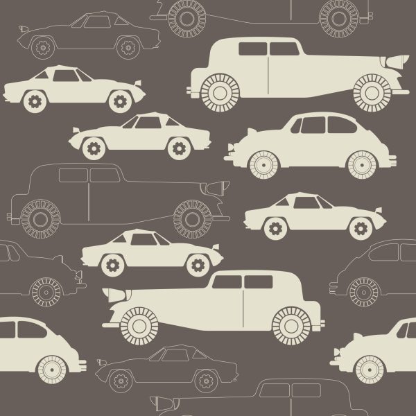 Behang Voor Kinderen - Auto's In Retrostijl - Afbeelding 2