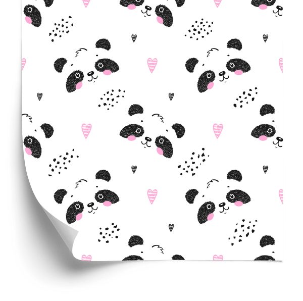 Behang Panda's Onder Harten
