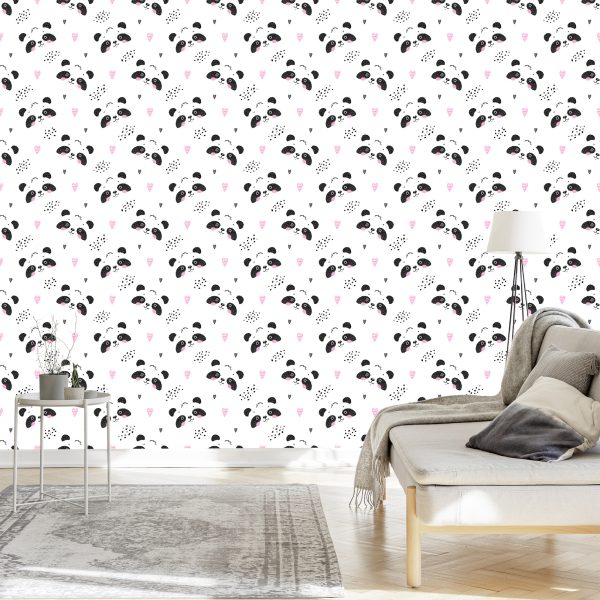 Behang Panda's Onder Harten - Afbeelding 3