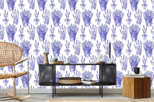 Behang Lavendel Planten - Afbeelding 5
