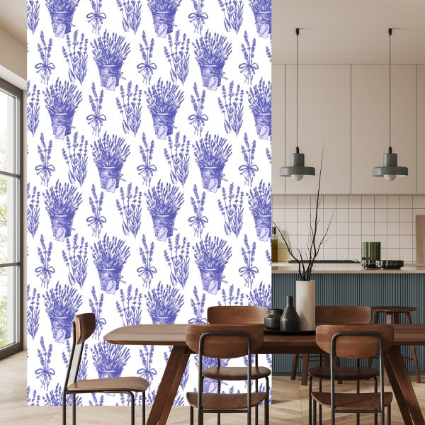 Behang Lavendel Planten - Afbeelding 4