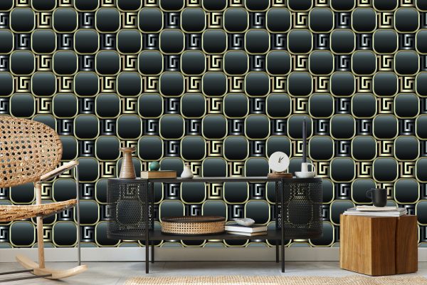 Behang Optisch Modern 3D-Effect Voor Woonkamer - Afbeelding 5
