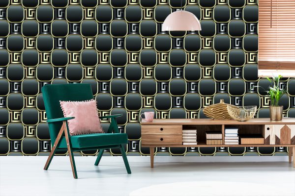 Behang Optisch Modern 3D-Effect Voor Woonkamer - Afbeelding 6