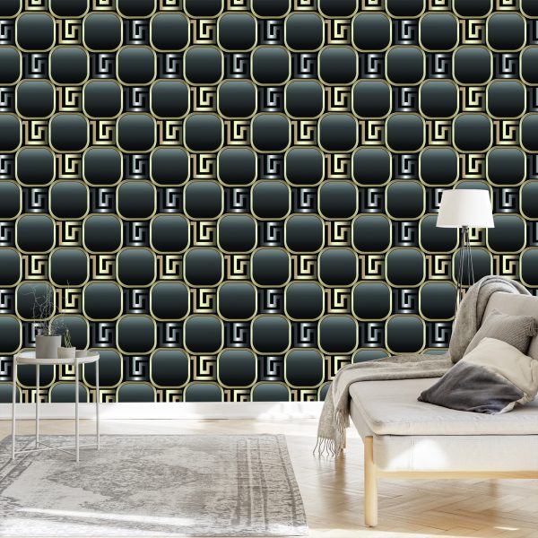 Behang Optisch Modern 3D-Effect Voor Woonkamer - Afbeelding 3