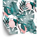 Behang Aquarel Fruitbladeren