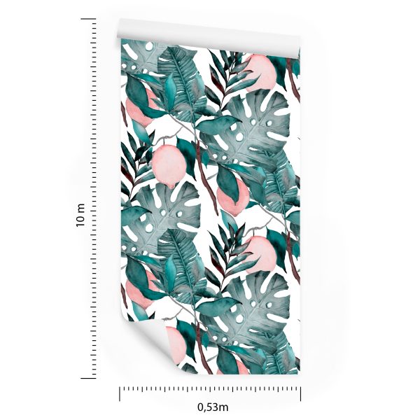 Behang Aquarel Fruitbladeren - Afbeelding 8