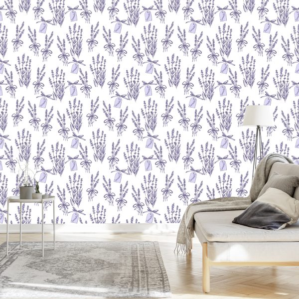 Behang Modieuze Lavendel - Afbeelding 3