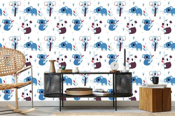 Behang Voor Kinderen Koalabomen Scandinavische Stijl - Afbeelding 5