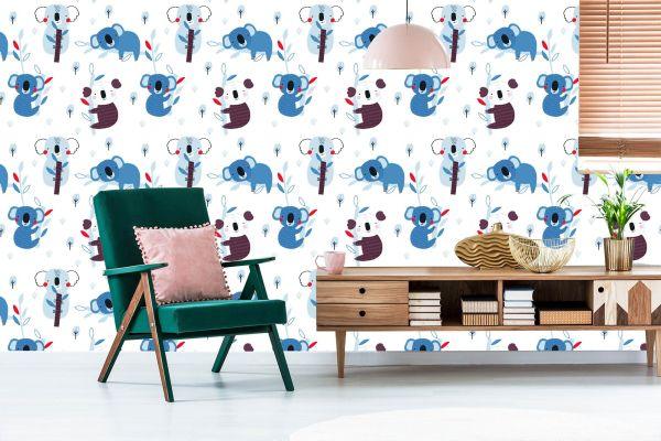 Behang Voor Kinderen Koalabomen Scandinavische Stijl - Afbeelding 6