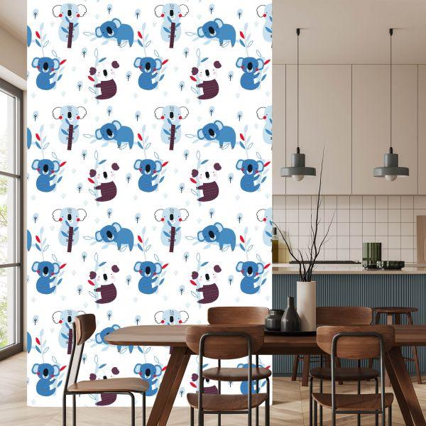 Behang Voor Kinderen Koalabomen Scandinavische Stijl - Afbeelding 4