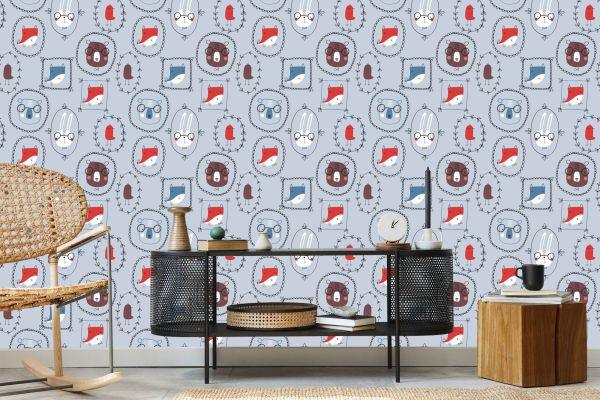Behang Voor Een Kinderkamer In Scandinavische Stijl - Afbeelding 5