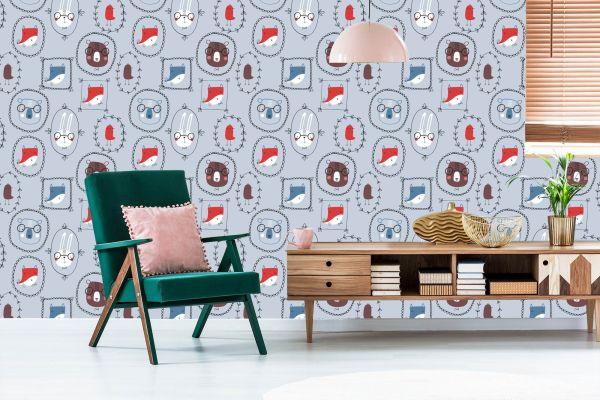 Behang Voor Een Kinderkamer In Scandinavische Stijl - Afbeelding 6