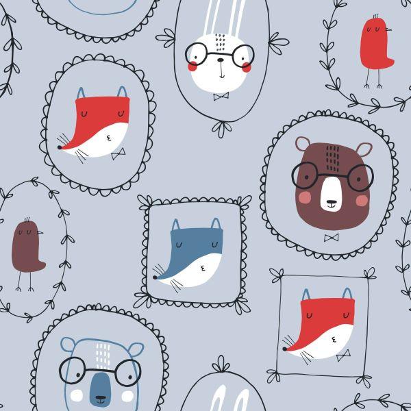 Behang Voor Een Kinderkamer In Scandinavische Stijl - Afbeelding 2