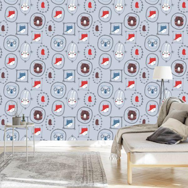Behang Voor Een Kinderkamer In Scandinavische Stijl - Afbeelding 3