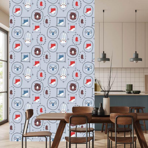 Behang Voor Een Kinderkamer In Scandinavische Stijl - Afbeelding 4