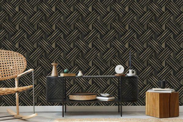 Behang Houten 3D-Patroon - Afbeelding 5
