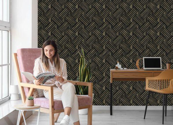 Behang Houten 3D-Patroon - Afbeelding 7