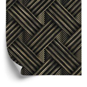 Behang Houten 3D-Patroon