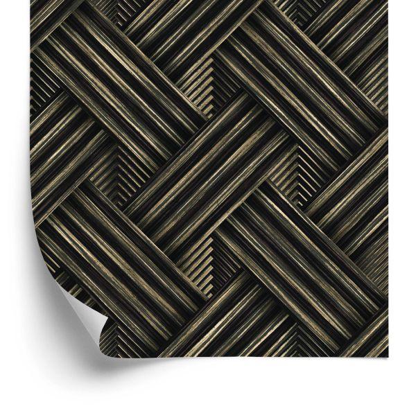 Behang Houten 3D-Patroon