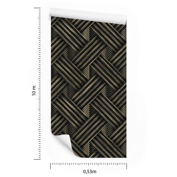 Behang Houten 3D-Patroon - Afbeelding 8
