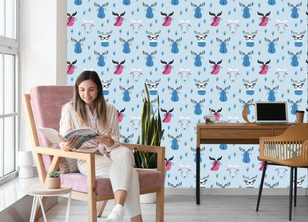 Behang Bosdieren Scandinavische Stijl - Afbeelding 7