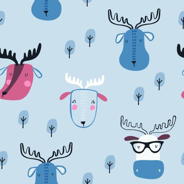 Behang Bosdieren Scandinavische Stijl - Afbeelding 2