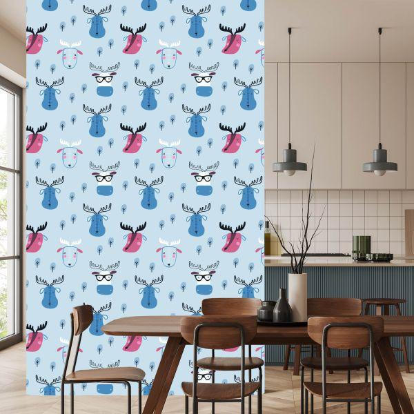 Behang Bosdieren Scandinavische Stijl - Afbeelding 4