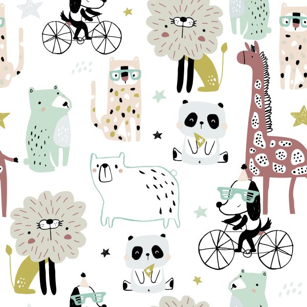 Behang Wilde Dieren Voor Kinderen - Afbeelding 2
