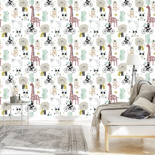 Behang Wilde Dieren Voor Kinderen - Afbeelding 3