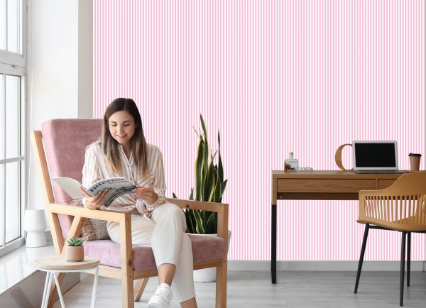 Behang 3D Klassieke Verticale Strepen Voor Woonkamer - Afbeelding 7