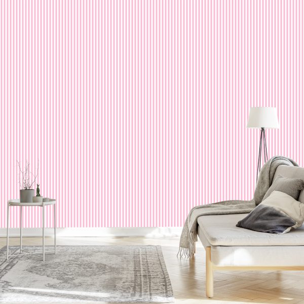 Behang 3D Klassieke Verticale Strepen Voor Woonkamer - Afbeelding 3