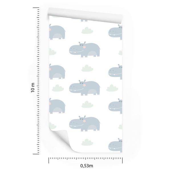 Behang Voor De Babykamer Kleurrijke Wolkdieren - Afbeelding 8