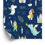 Behang Voor Kinderen Draken Fairy Knights