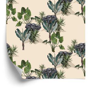 Behang Olifanten En Planten