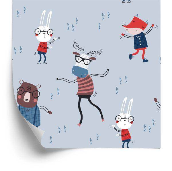 Behang Voor Kinderen. Dieren. Opmerkingen. Scandinavische Stijl