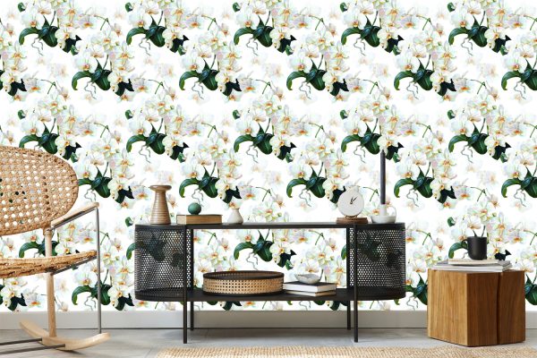 Behang Voor De Slaapkamer Exotische Orchideeën Orchideeën - Afbeelding 5