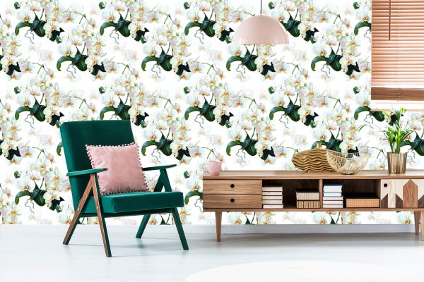Behang Voor De Slaapkamer Exotische Orchideeën Orchideeën - Afbeelding 6