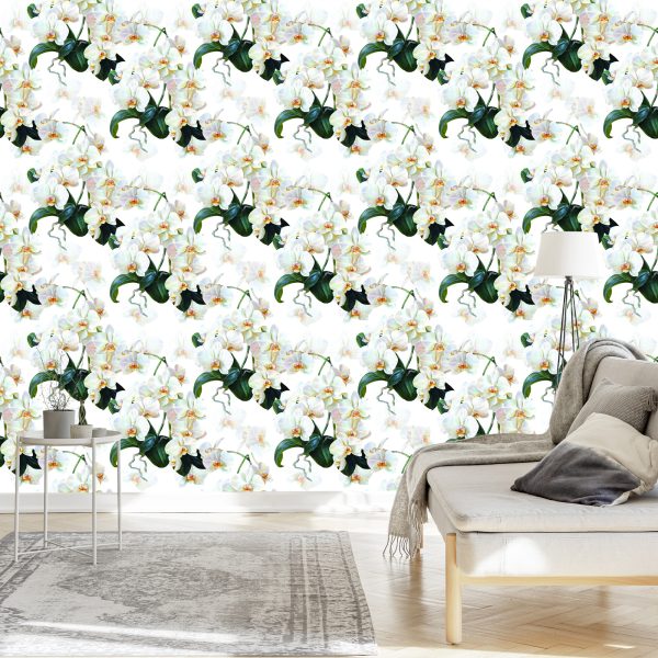 Behang Voor De Slaapkamer Exotische Orchideeën Orchideeën - Afbeelding 3