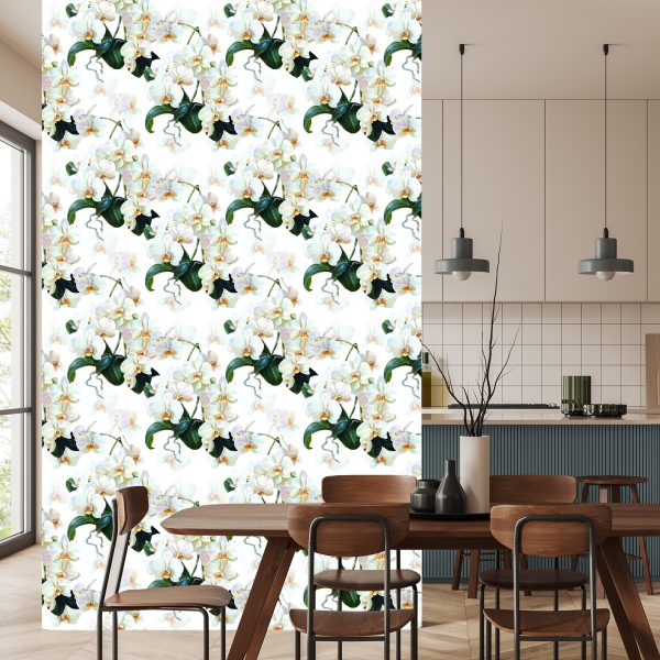 Behang Voor De Slaapkamer Exotische Orchideeën Orchideeën - Afbeelding 4
