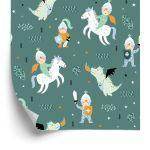 Behang Voor Kinderen, Draken, Paarden, Ridders Uit Sprookjes
