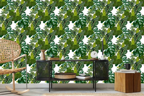 Behang Bladeren Van Exotische Planten - Afbeelding 5