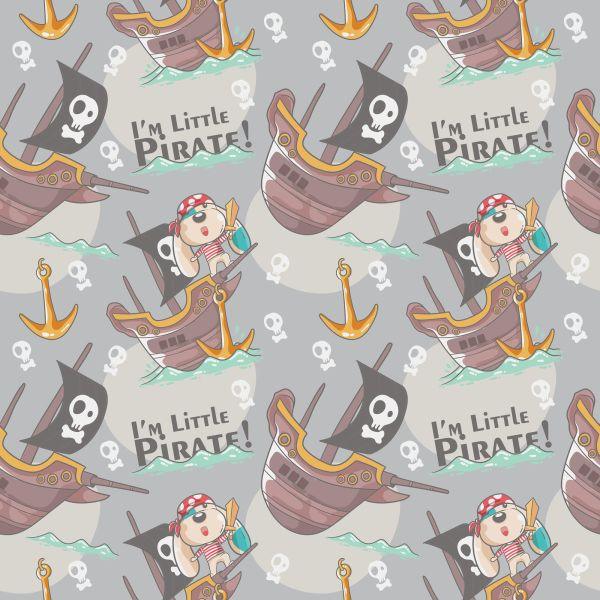 Behang Piratenschepen Honden Voor De Kinderkamer - Afbeelding 2