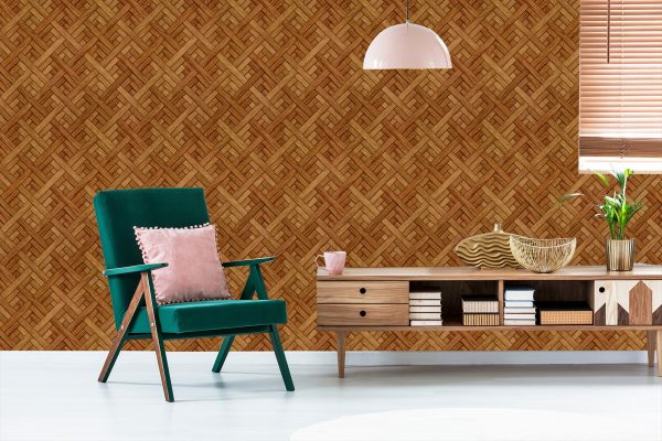 Behang Houten Plank Imitatie - Afbeelding 6